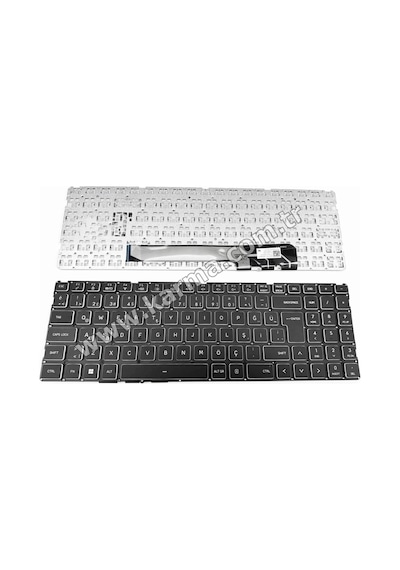 Monster Abra A5 V15.3, A5 V15.3.1, A5 V15.3.2 Notebook Klavyesi - Siyah - Tr - Non-backlit
