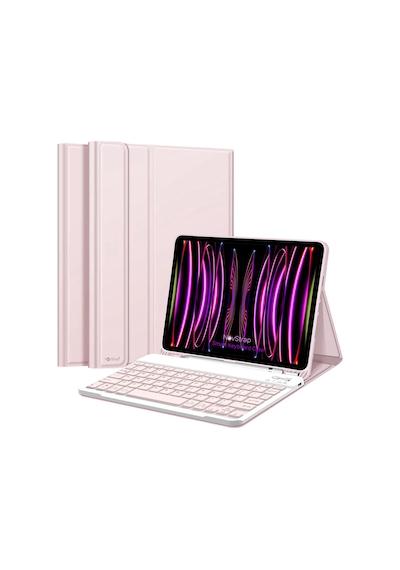 NovStrap Apple Uyumlu iPad Pro 11 2022 2021 2020 2 3 4 Nesil Bluetooth Klavyeli Kılıf Kalem Bölmeli