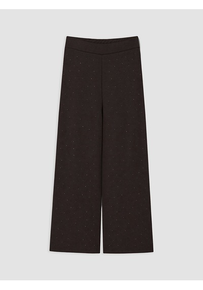 Lcw Comfort Kahverengi Taşlı Geniş Paça Kadın Eşofman Altı