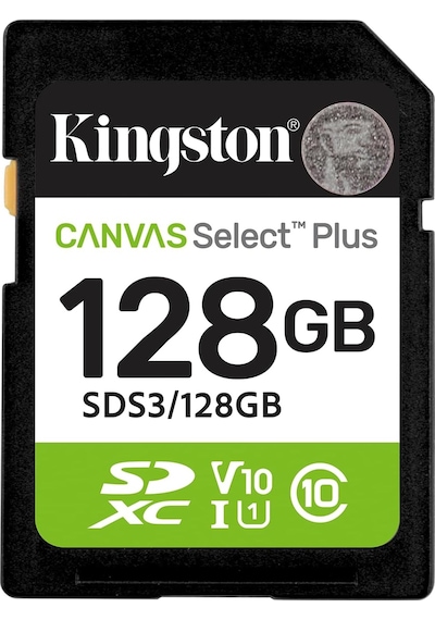 128gb Sdxc Canvas Select Plus Gen3 150mb/s C10 Uhs-ı U1 V10