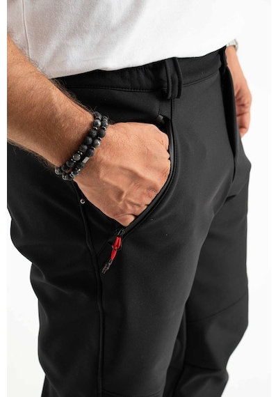 Longberg Kışlık Içi Polarlı Su Ve Rüzgar Geçirmez Softshell Pantolon Prs-1769 Siyah