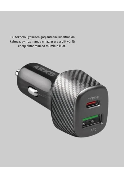 Hubrendy Kargo 38w Araç Şarj Cihazı Type-c Pd Usb Hızlı Şarj Çift Port