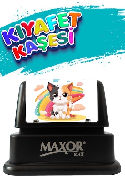 Maxor Kaşe Kıyafet Kaşesi Yavru Kedi Temalı Öğrenci Kaşesi / Kıyafet Etiketi / Kumaş Kıyafet Kaşesi