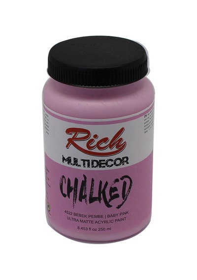 Rich Multi Decor Chalked Akrilik Boya 4522 Bebek Pembe 250 Cc