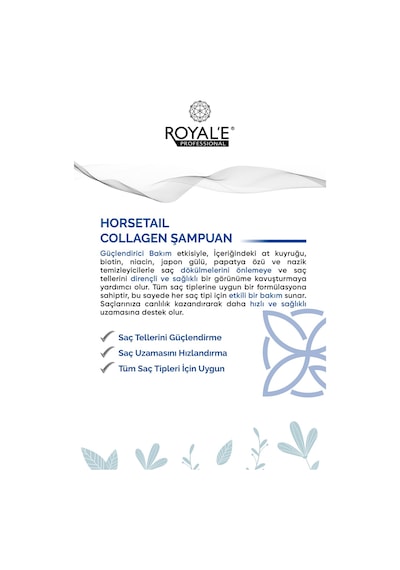 Royale Professional Bukle Belirginleştirici Saç Kremi Curl Definer 250 Ml + Horsetail Collagen Şampuan 500 Ml