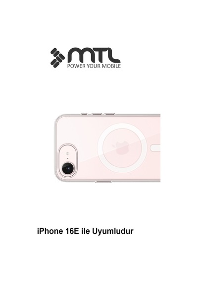 İphone 16e Uyumlu Animasyonlu Şeffaf Magsafe Şarj Destekli Sararmayan Sert  Kılıf