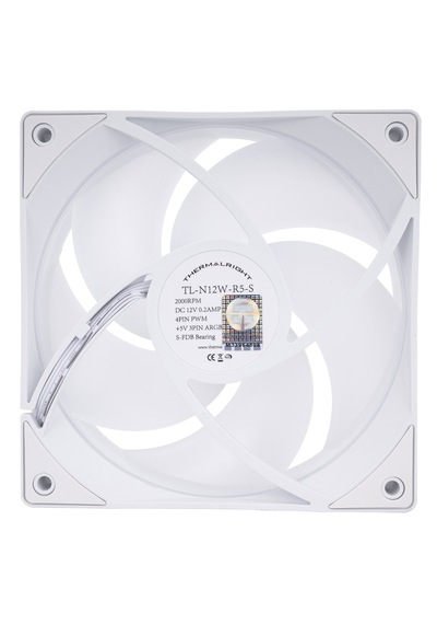 Thermalright Tl-n12w-r5-s Argb 120mm Beyaz Kasa Fanı 120MM FAN