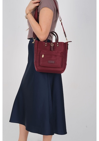 Silver Polo Sp1218 Kadın El Çantası Saten Bordo-bordo