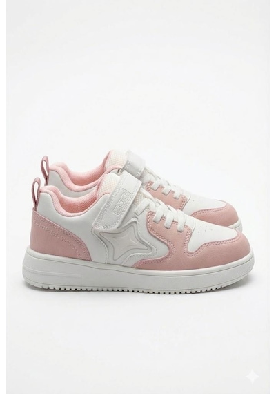 Fort Eldon Cool Rahat Hafif Anatomik Sneaker Kız Çocuk Ayakkabı Pudra