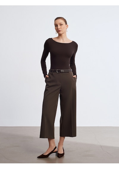 Dilvin 72640 Düz Paça Pantolon-haki Haki