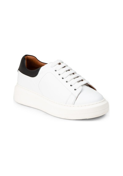 Deery Kadın Hakiki Deri Beyaz Sneaker Ayakkabı - 01991zbyzp01 Beyaz