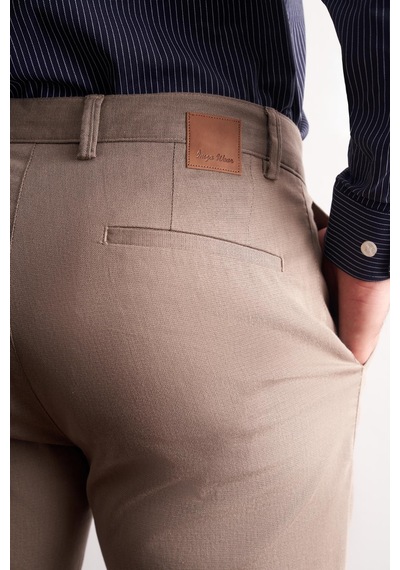 İmza - Koyu Bej Yan Cep Düz Paça Pamuklu Slim Fit Chino Casual Pantolon 1003255165 - Koyu Bej İmza - Koyu Bej Yan Cep Düz Paça Pamuklu Slim Fit Chino Casual Pantolon 1003255165 - Koyu Bej
