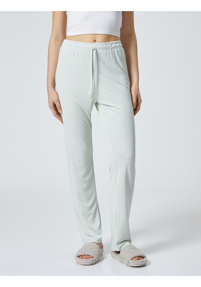 Koton Modal Pijama Altı Beli Bağcıklı Yeşil 4slk40122mk 4SLK40122MK756 Yeşil