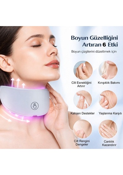 Yüz Ve Boyun Güzellik Cihazı Led Yüz Maskesi Foton Maskesi 7 Renkli Cilt Bakım