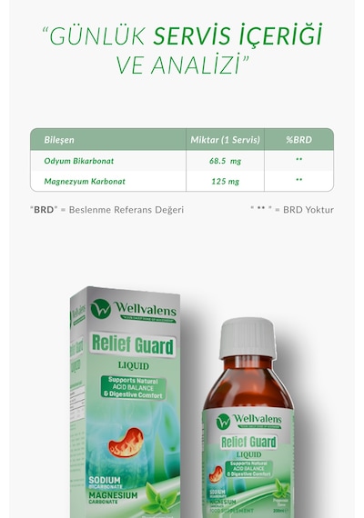 Reliefguard Sıvı Takviye 200 Ml Magnezyum Ve Sodyum İçeren Sıvı Form