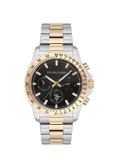 U.s. Polo Assn. Uspa1108-05 Quartz Çelik Altın/gri Siyah Kadran 42 Mm Erkek Kol Saati