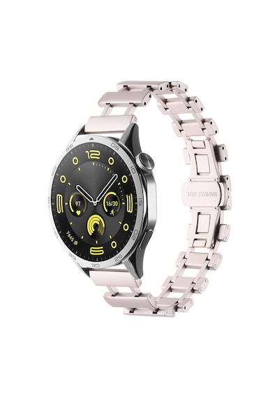 Galaxy Watch 46mm Uyumlu Clo- Krd-96 22mm Metal Kordon-starlight