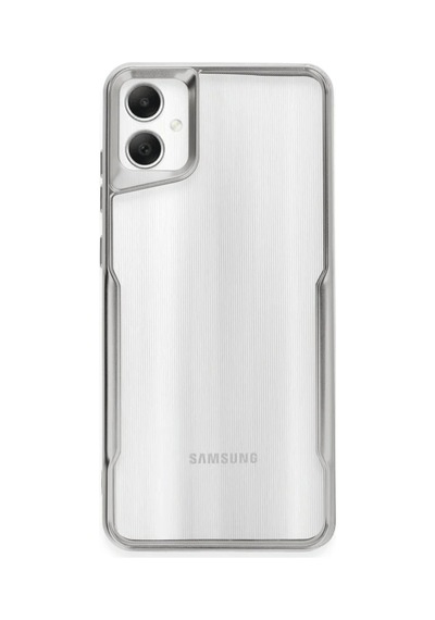 Samsung Galaxy A05 Kılıf Boyi Silikon Kapak - Gümüş