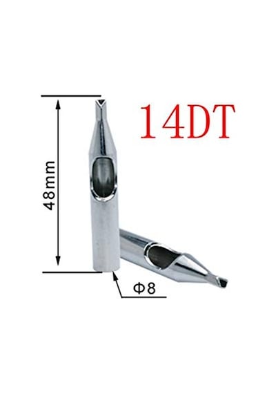 14 Dt L316 Paslanmaz Çelik İğne Ucu - Tattoo Çelik Uç