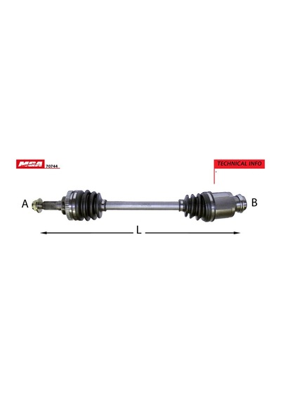 AKS SAĞ ABSLİ MAZDA 323 LANTIS 95-98 1.8 MANUEL OTOMATIK