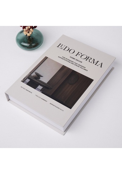 Kitap Görünümlü Dekoratif Kutu, İskandinav Tarzı Kitap Şeklinde Saklama Kutusu Ludo