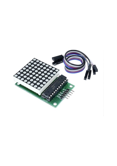 Max7219 Nokta Led Matris Modül Dot Matrix 5v Ortak Katot 8x8 64 Nokta Led Ekran Saat