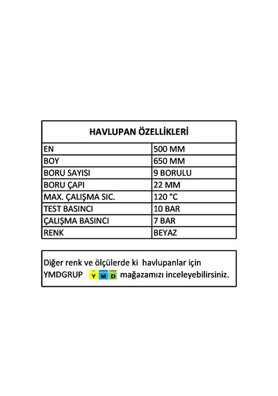 Florad 5/7 (50cmx65cm) (500mmx650mm) Beyaz Havlupan