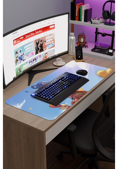 Xiangling Genshin Impact Anime Oyuncu V2 - 90x40 Xxl Gaming Mouse Pad Fare Altlığı