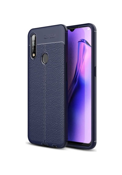 Oppo A31 Kılıf Zore Niss Deri Desenli Silikon Kılıf