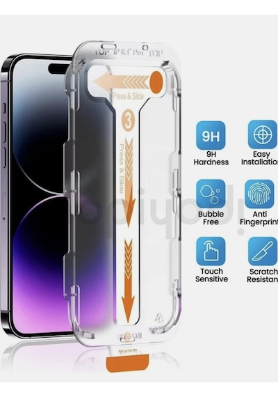 Apple Uyumlu   iPhone 16 Hayalet Kolay Uygulama Aparatlı Ekran Koruycu