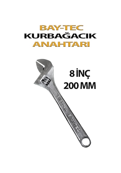 İngiliz Anahtarı Kurbağcık 8 İnç Bay-tec