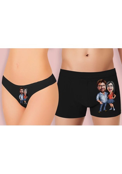 BK Gift Kişiye Özel Karikatürlü Eğlenceli Brezilya Stili Siyah Kü