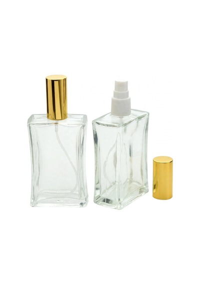 Boş Parfüm Şişesi 100 Ml 10 Adet Tekrar Tekrar Dolum Yapılabilir Metal Kapak Plastik Valf İçbükey Boş Şişe