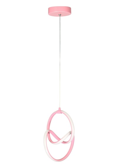 Doruk Pembe Renk Modern Tasarım - Salon - Mutfak - Hol Beyaz Led Sarkıt Avize Pembe