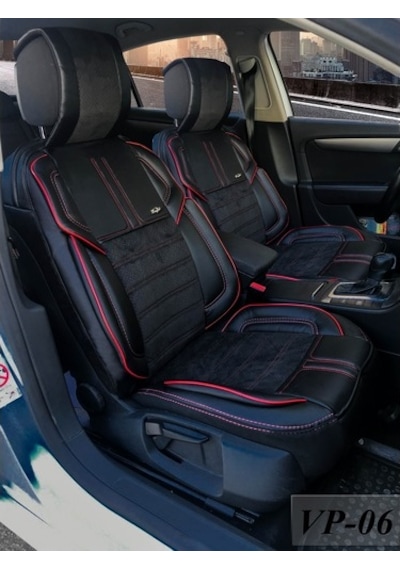 Ön Arka Vip Deri ve Kumaş Minder Seti Oto Koltuk Kılıfı 8 Renk - 311122496