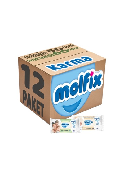 Molfix Izotonik Karma Islak Havlu Mendil 12'Li