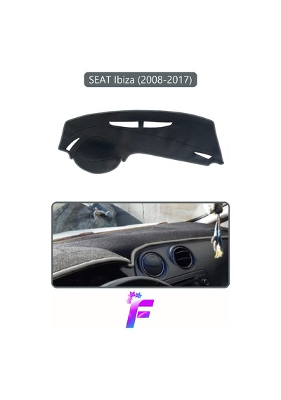 Seat Ibıza 2008-2017 Uyumlu Torpido Örtüsü Yansıma Önleyici Tam Koruma Hızlı Montaj K14