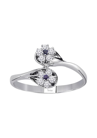 Sirius Safir Ve Pırlanta Taşlı Nilüfer Yüzük 0804R0336