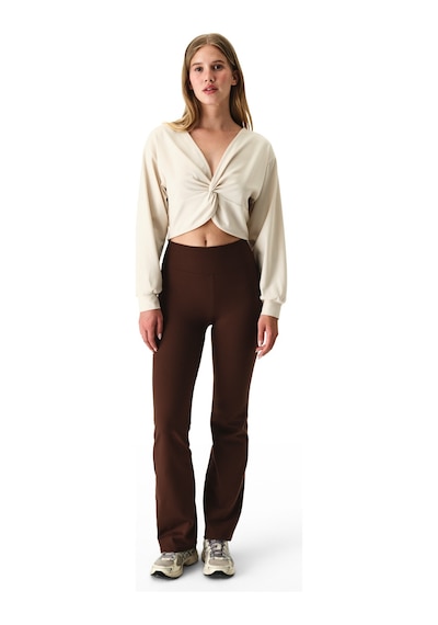 Penti Taş Rengi Cotton Modal Blend Twisted Sweatshirt