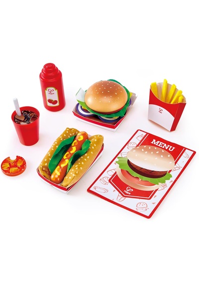 Küçük Gurme Şefin Fast Food Seti Oyuncağı 3 Yaş +
