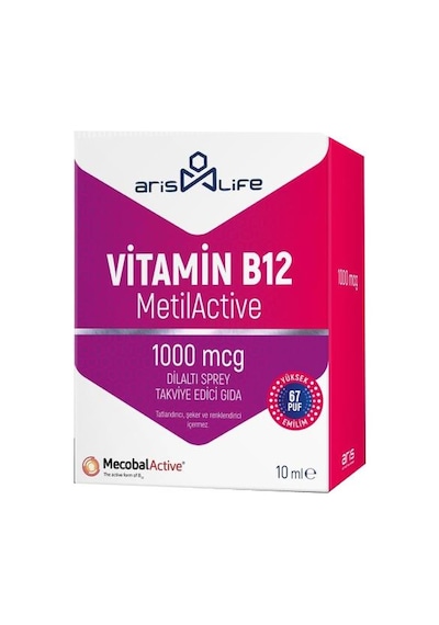 Aris Life Vitamin B12 Metilkobalamin 1000 Mcg Sprey