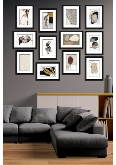Modern Style 12 Parçalı Mdf Tablo Mck008 Çok Renkli - 713606181 Çok Renkli