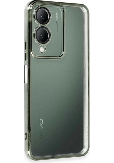 Newface Vivo Y17s Kılıf Razer Lensli Silikon - Yeşil