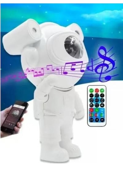 Prepare Mini Astronot Galaksi Işık Projektör 5.3 Bluetooth Hoparlör