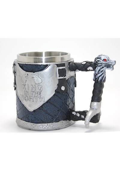 River World Kupa Bardak Paslanmaz Çelik Kabartmalı 3d Game Of Thrones King In The North Çok Renkli