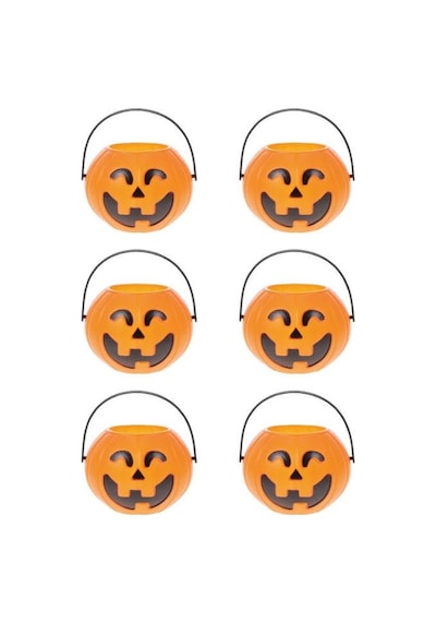 Cadılar Bayramı Halloween Bal Kabağı Mumluk 8 Cm 6lı Şeker Kovası Aksesuar Diğer