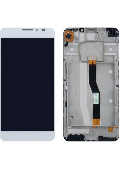 Teknonet General Mobile Discovery 2 Uyumlu Lcd+dokunmatik+çıtalı - Beyaz