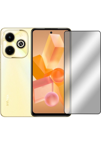 Infinix Hot 40i Tam Kaplayan Tempered Ekran Koruyucu -al3276