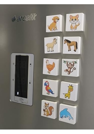 Küpss Efe'nin Hayvanat Bahçesi Seri-1 / Manyetik Blok- Magnet 20 Hayvan Figürü Diğer