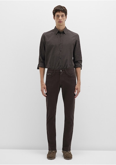 Mavi - Jake Mavi Black Koyu Kahverengi Gabardin Pantolon 0042290686 Kahverengi